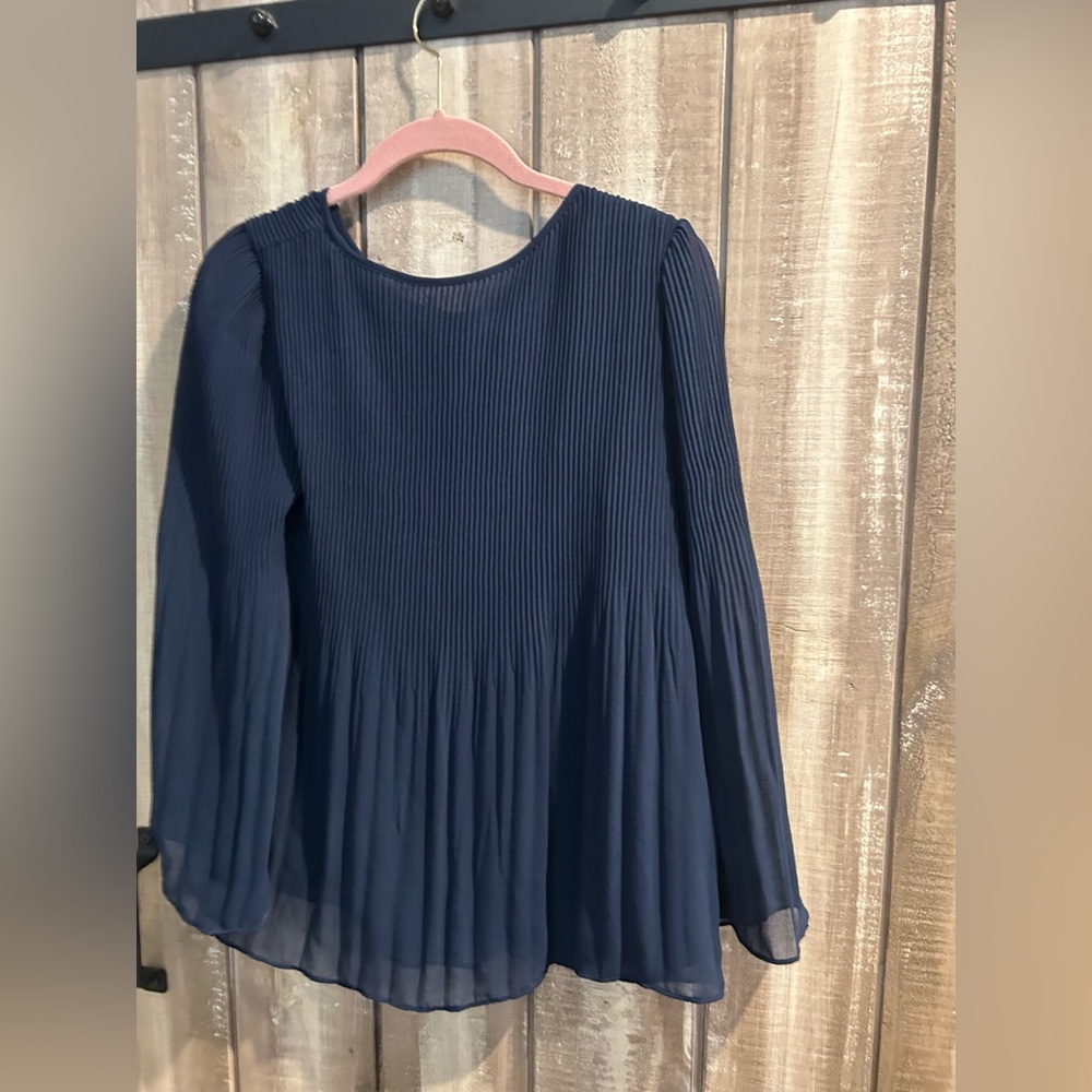 NWT Max Studio pleated swing blouse, M - Picture 10 of 13